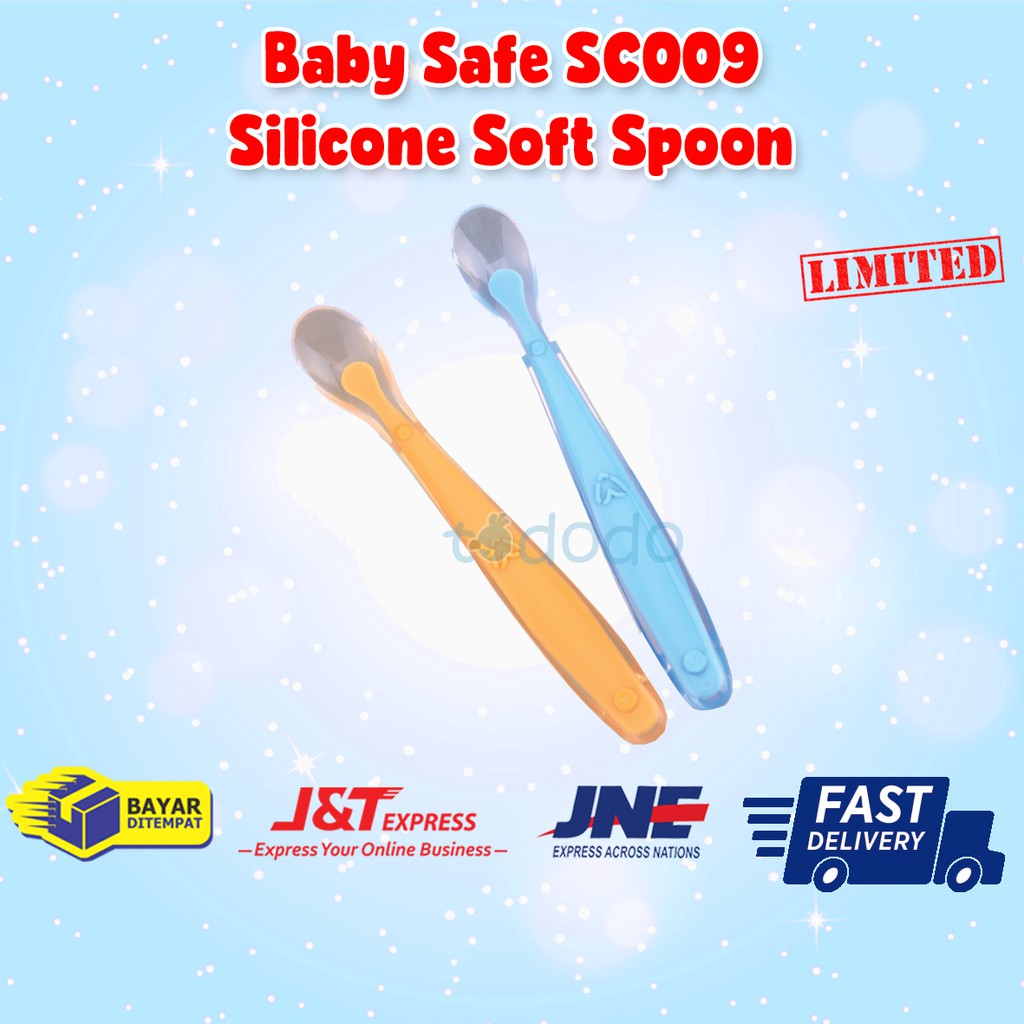 Baby Safe SC009 Silicone Soft Spoon - Sendok Silikon MPASI