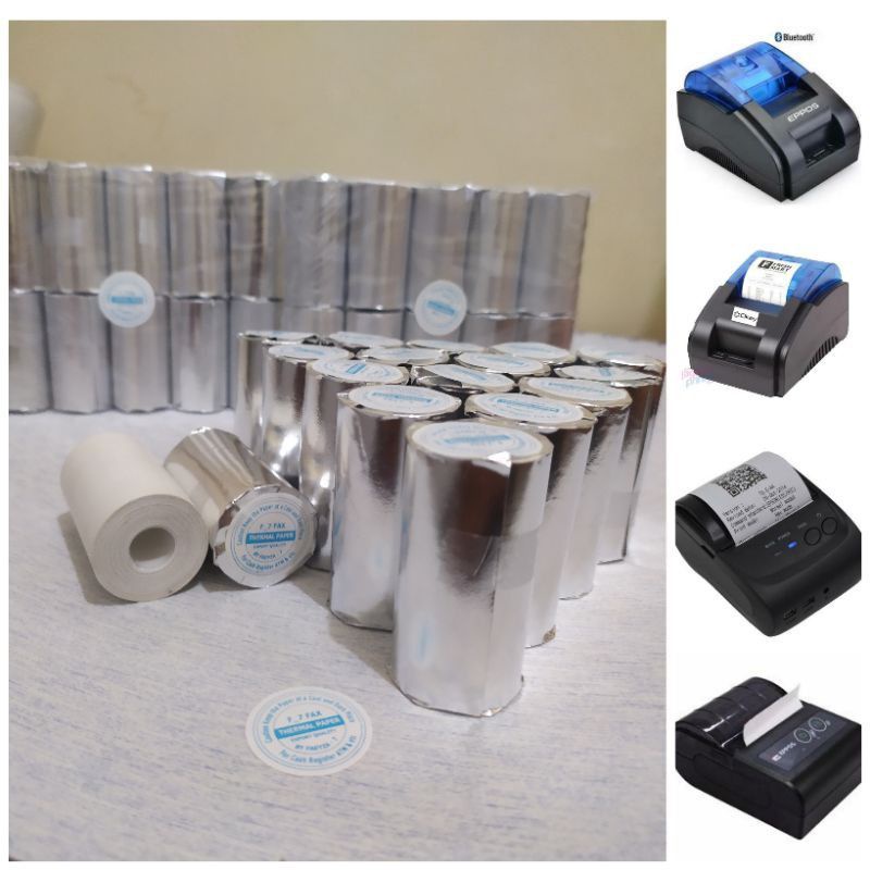 Kertas Struk Thermal Paper Rol 57x30 58x30 Termal EDC Thermal Printer Mini Bluetooth