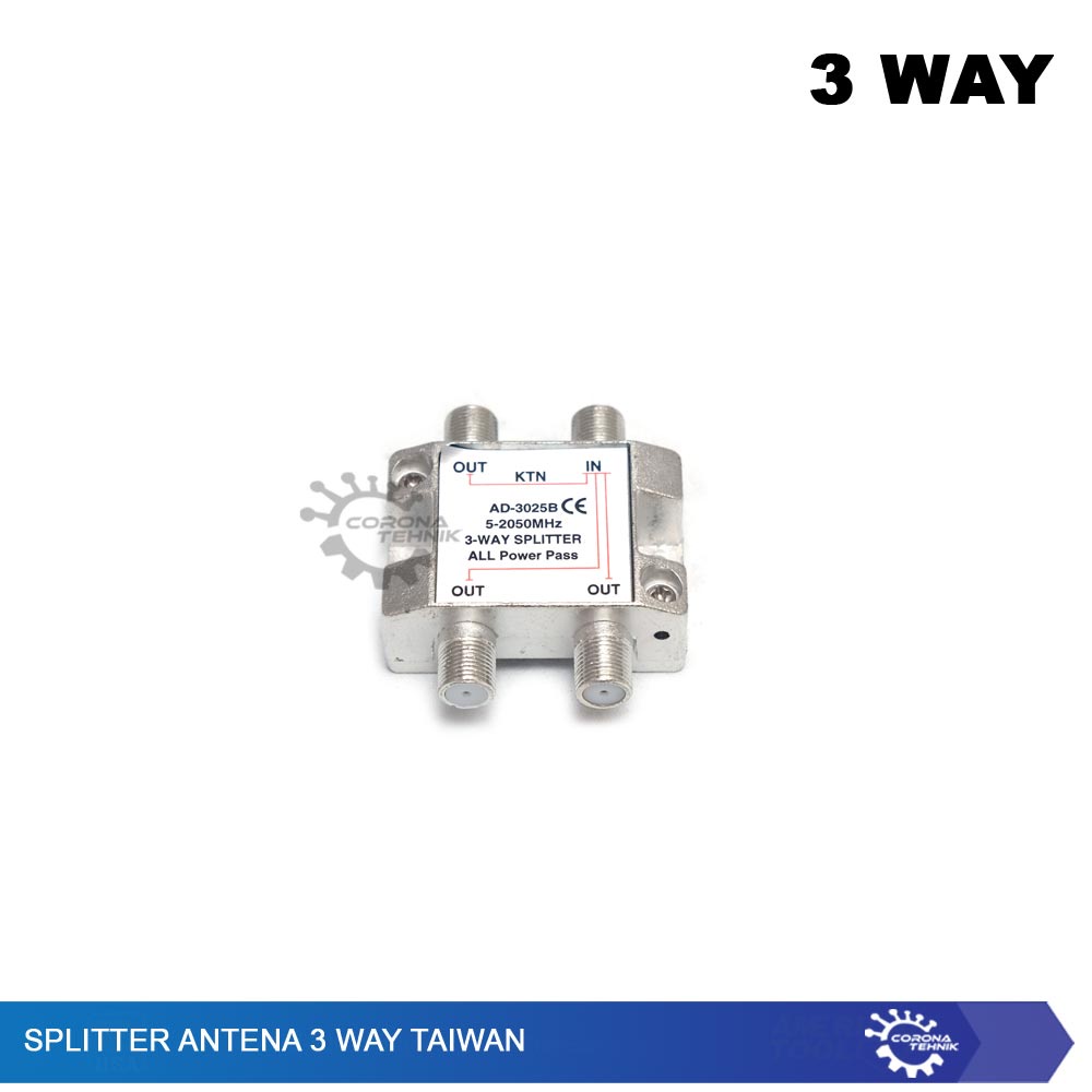 Taiwan - Splitter Antena 3 Way