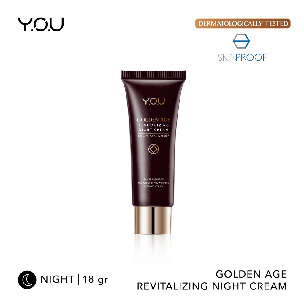 YOU Golden Age Revitalizing Night Cream 18g [Overnight Skin Reviving Complex]/Y.O.U/ KIMIKO OFFICIAL