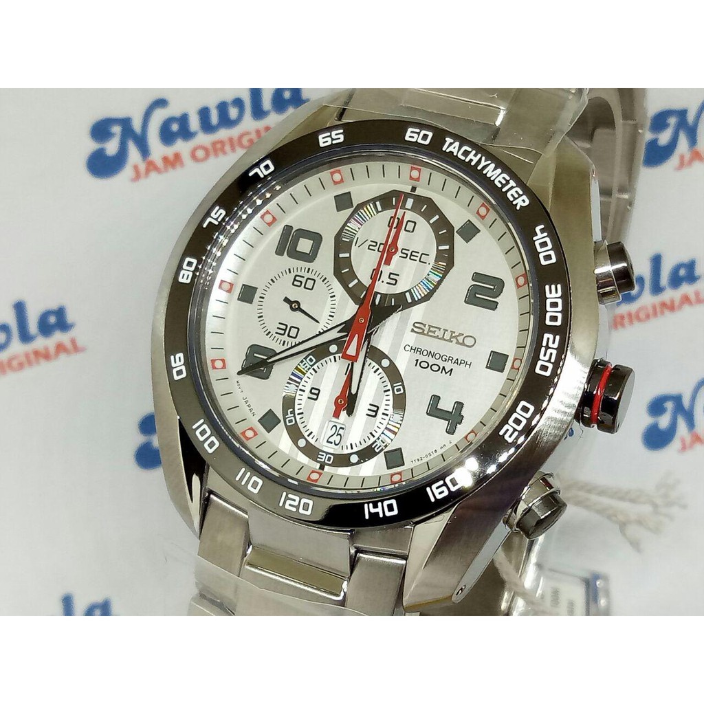 Seiko Criteria SNDD33P1 Chronograph White Dial | Jam Pria SNDD33