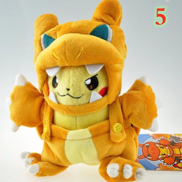 BONEKA PIKACHU CHARIZARD 25-30CM BONEKA CHARIZARD BONEKA POKEMON BONEKA PIKACHU HOODIE CHARIZARD NEW