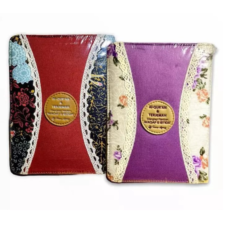 Al Quran Waqaf Ibtida Terjemah Resleting Kain A5 - Suara Agung