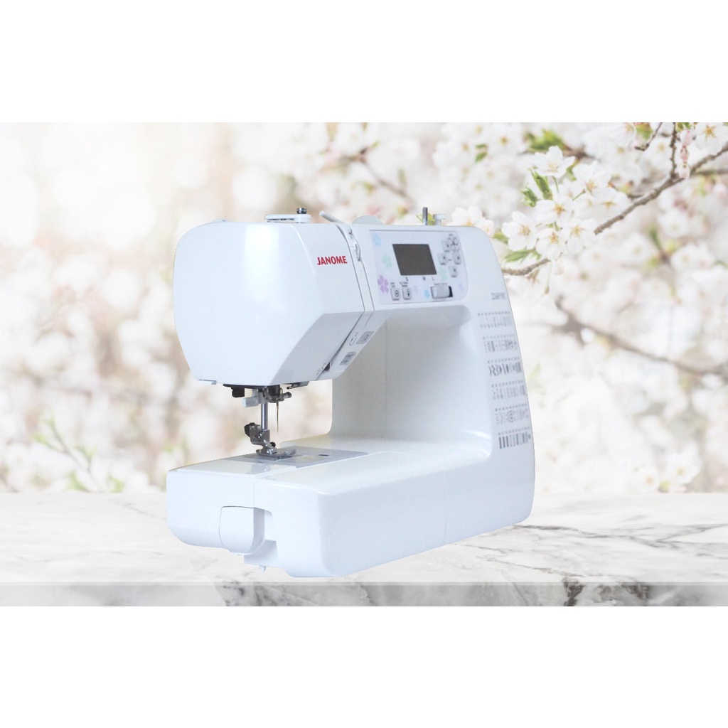 mesin jahit janome 2160dc model komputer - putih
