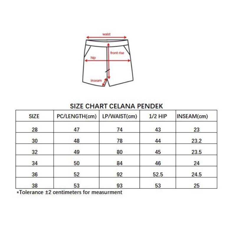 NZL - Celana Pendek Chino Pants Pria Short