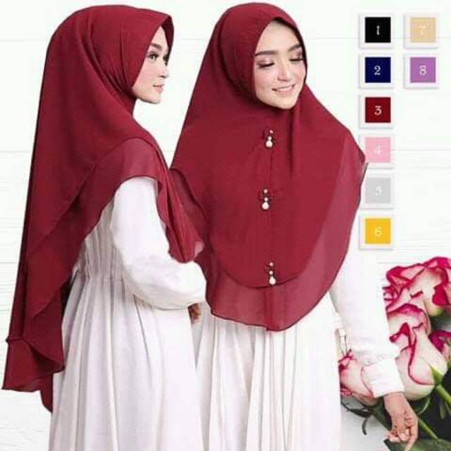 Khimar Hijab Jilbab Instan/Syari Shadiva Ceruty