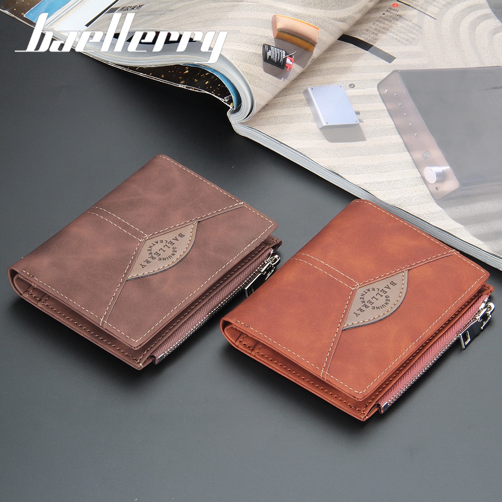 BAELLERRY DR071 Dompet Pria Bahan Kulit PU Leather Premium WATCHKITE WKOS