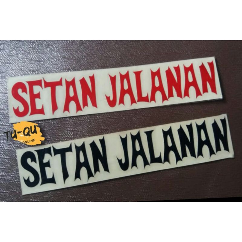 Stiker Setan jalanan
