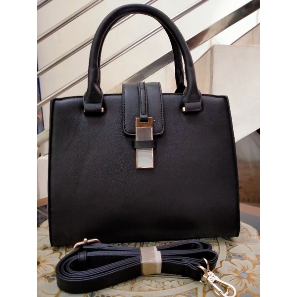 tas selempang hitam fladeo bag murah