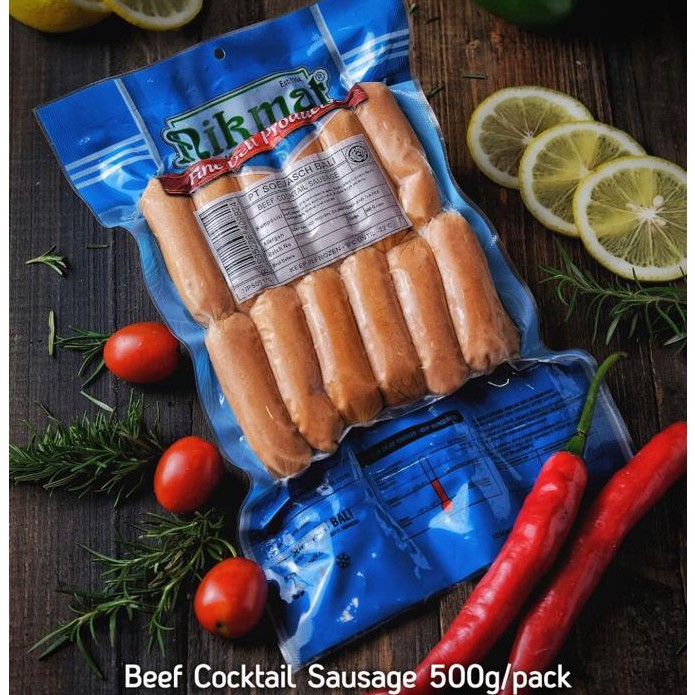 

SOSIS SAPI COCKTAIL - NIKMAT BEEF SAUSAGE HALAL