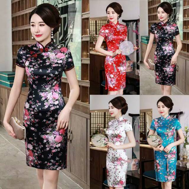 Baju cheongsam imlek cewek