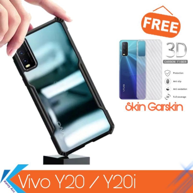 Vivo Y20S Vivo Y20SG Vivo Y12S Paket 2 in 1 Hardcase + Garskin