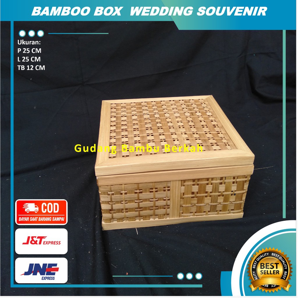 Souvenir Keranjang Parcel Bambu Buah Segar / Keranjang Parcel Bambu Seserahan Pernikahan
