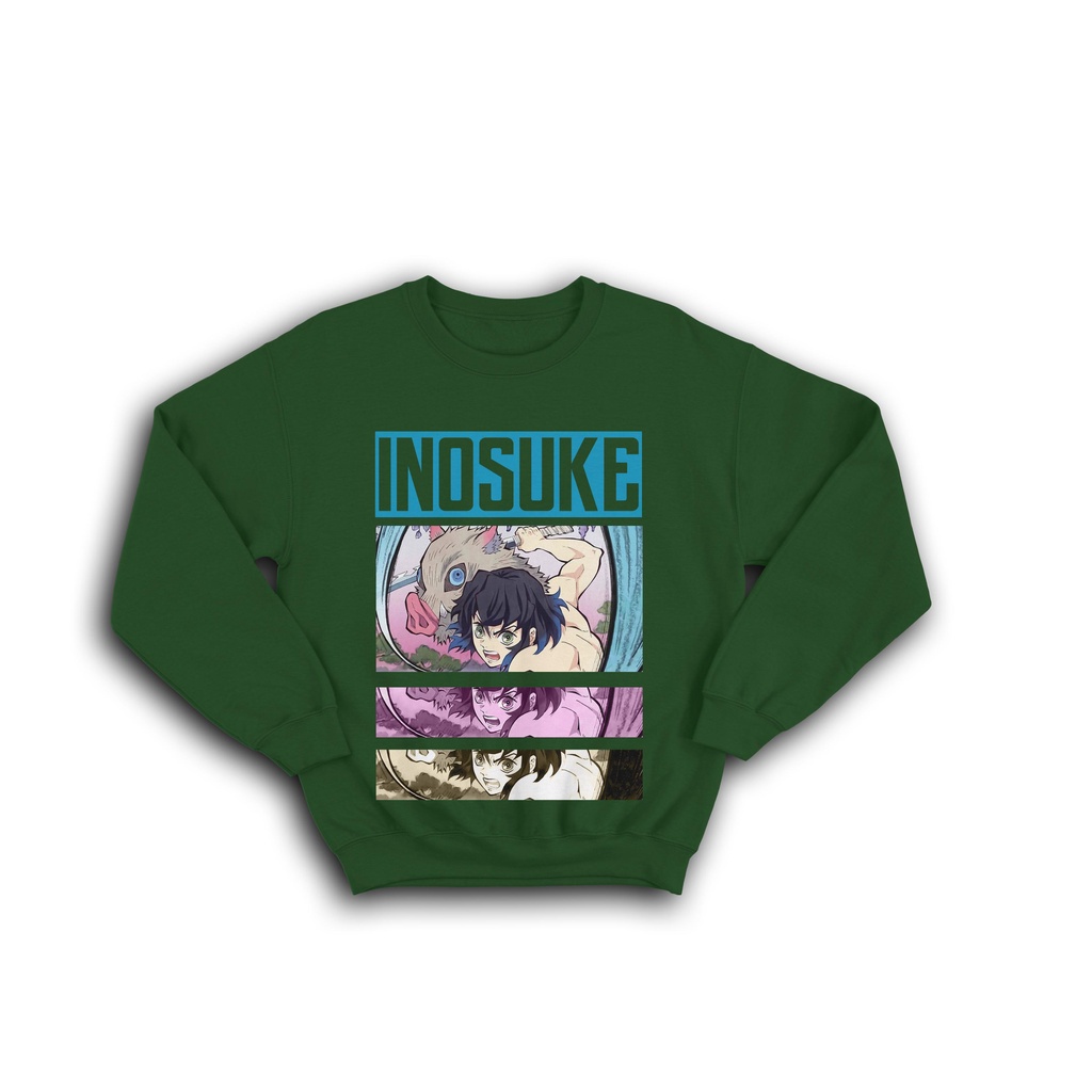 SWEATER CREWNECK SERIES DEMON SLAYER INOSUKE HASHIBIRA TANJIRO ANIME MANGA KIMETSU NO YAIBA