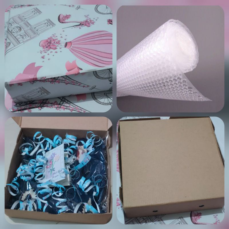 BUBBLE WRAP / KERTAS KADO / KOTAK BOX / KARTU UCAPAN GIFT ULTAH WISUDA UNIK DUS TAMBAHAN PACKING