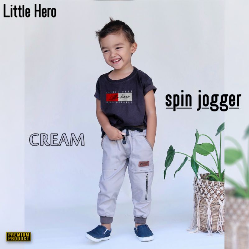 Spin Joger JUMBO Little Hero Chino Joger Celana Chino Anak