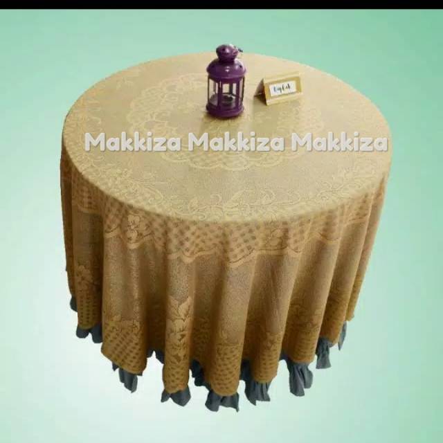 Taplak meja makan bulat besar 8-10kursi( 994A)