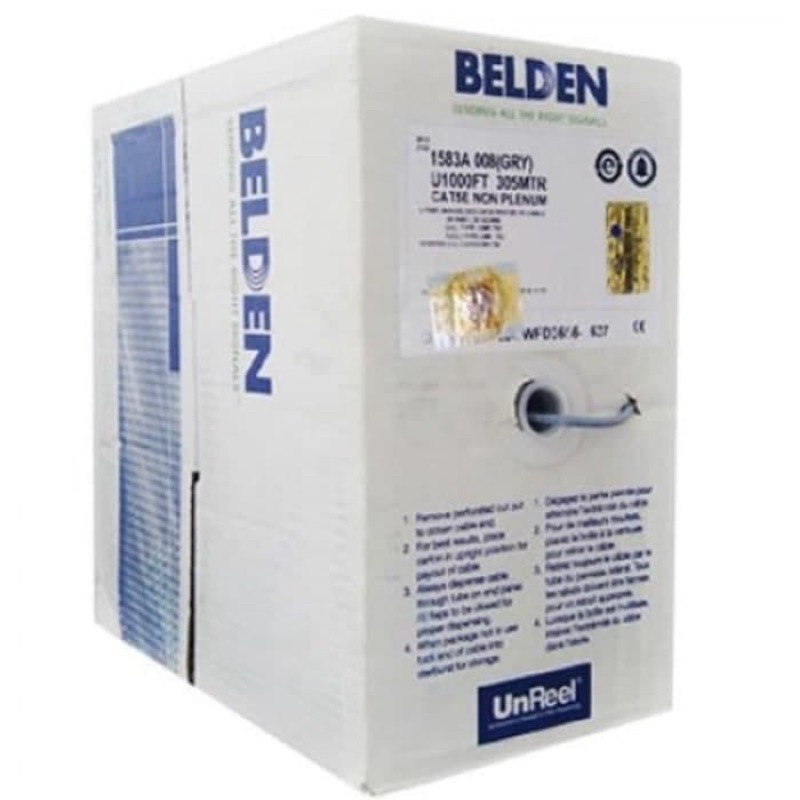 Kabel belden original usa utp cat5e panjang 305m