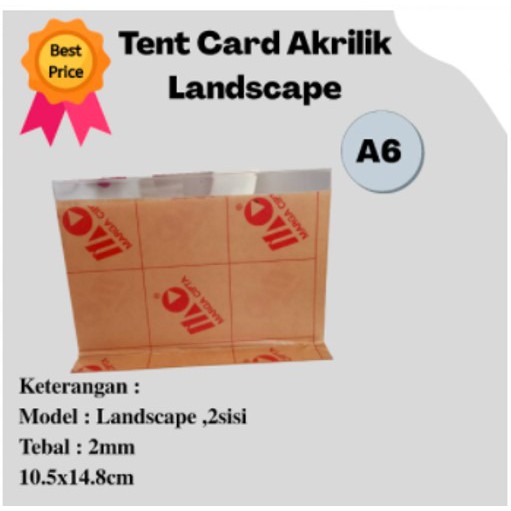 

Tent Holder Akrilik, Akrilik A6 Landscape 2sisi