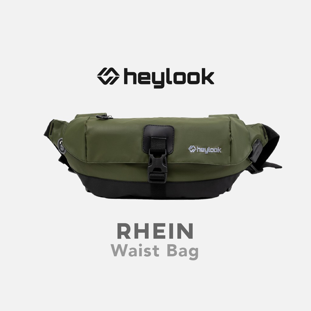 HEYLOOK Project - Tas Selempang Pria Waist Bag Sepeda RHEIN Waterproof Waistbag Gowes Distro Anti Air