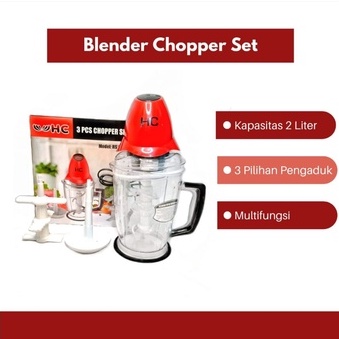 Alat Penghalus/Blender Chopper Set Free Accecories HC