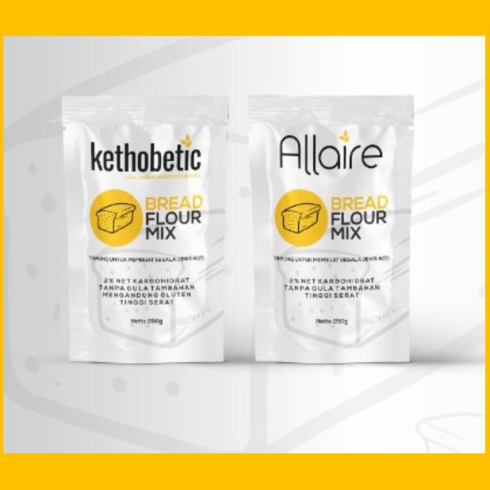 

Tepung keto khusus roti 1kg / Ketobetic bread flour mix