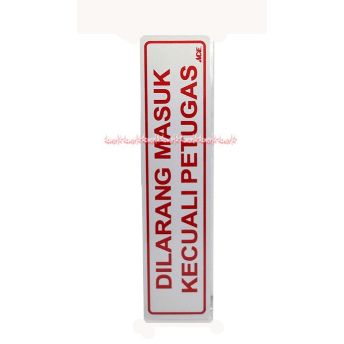 Stiker DIlarang Masuk Sticker No Entry Mudah Diaplikasikan Pada Kaca Metal Atau Plastik No Entry Dinding Anodized Stickers Label Labels Bahan Akrilik Silver