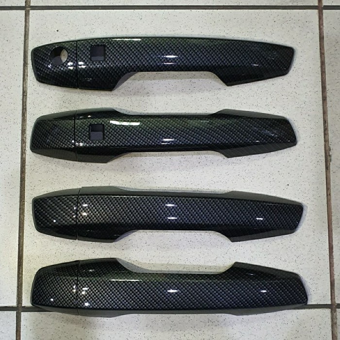 Cover handle pintu + smartkey Mitsubishi xpander ultimate / cross 2017 sampai 2023 2018 2019 2020 2021 2022 sport MOTIF CARBON keyless