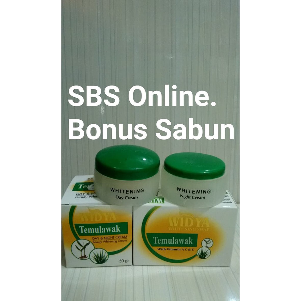 Temulawak Cream Widya ( Siang, Malam Plus Sabun )