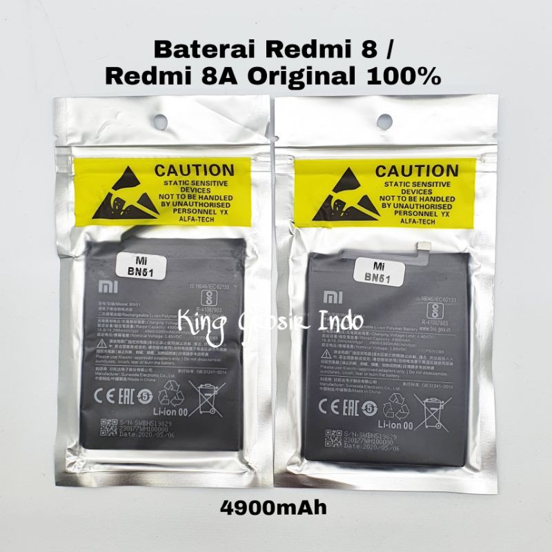 Baterai Xiaomi BN51 / BN 51 / Redmi 8 / Redmi 8A Original 100% Battery