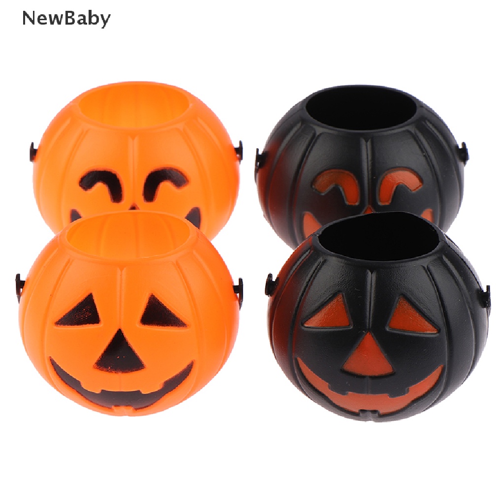 New Ember Labu Halloween Bahan Plastik Untuk Dekorasi Pesta