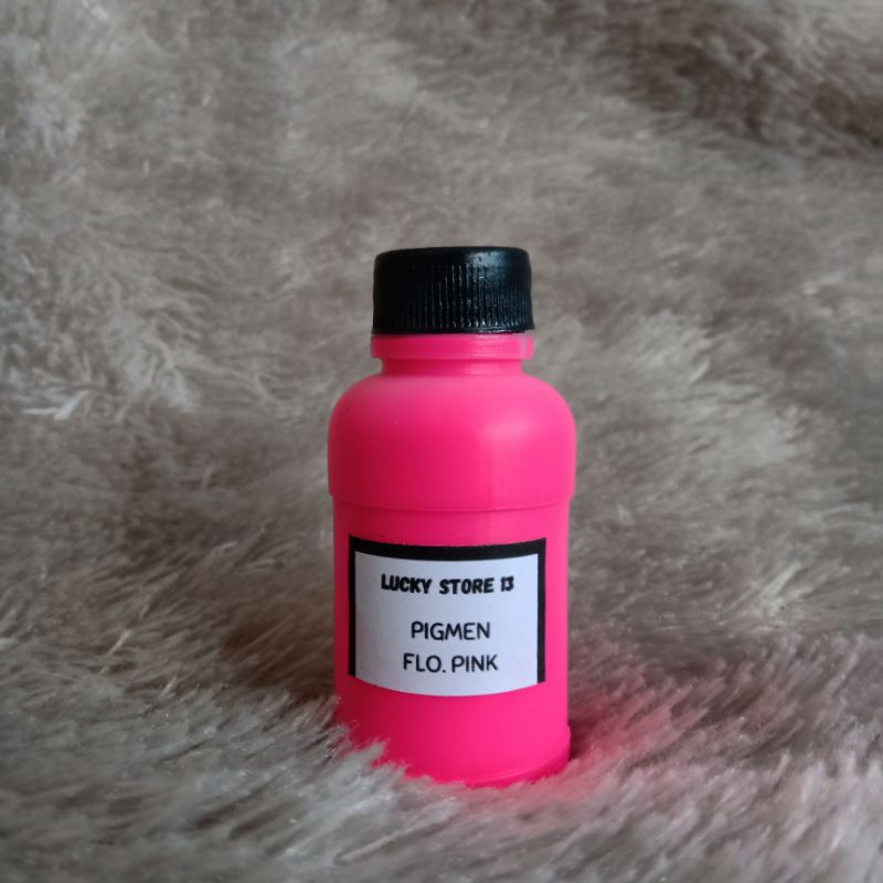 PIGMEN 60GR FLUORESCENT PINK Merah Muda Stabilo Besar Pewarna Sablon Color Colour Bundle Slime Clay 