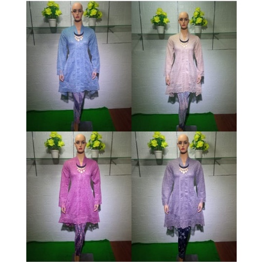 SET KEBAYA MODEL KARTINI TUNIK RESLETING-STELAN KAEBAYA TUNIK-STELAN KEBAYA KARTINI-SET KEBAYA RESLE