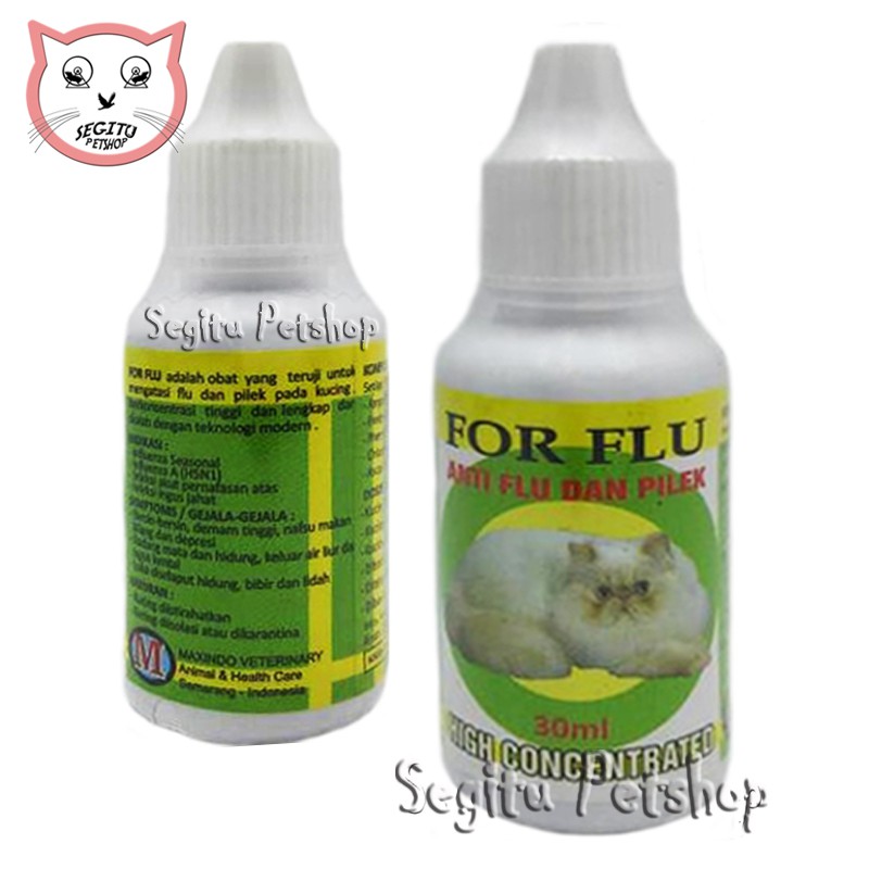 OBAT FLU KUCING PILEK BERSIN HIDUNG BERAIR FOR FLU