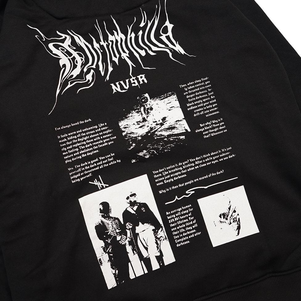 NVSR Pullover Hoodie Hitam Nyctophilla [TNA.20Au22ᵛ]