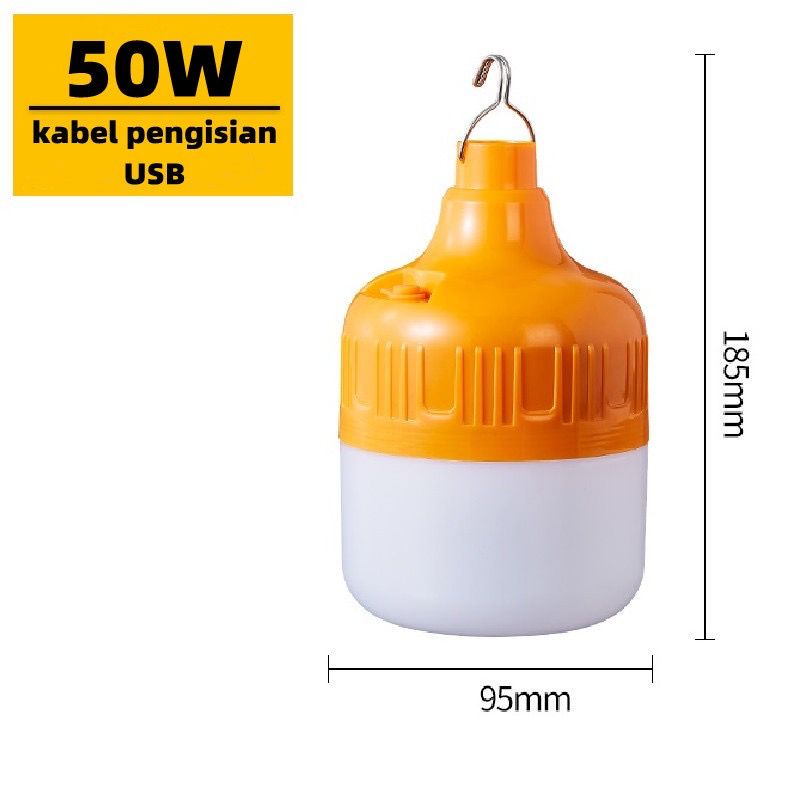 Lampu Emergency 50W / Lampu Indoor Outdoor / Rechargeable Lampu 50W/ Lampu Darurat 50 WATT