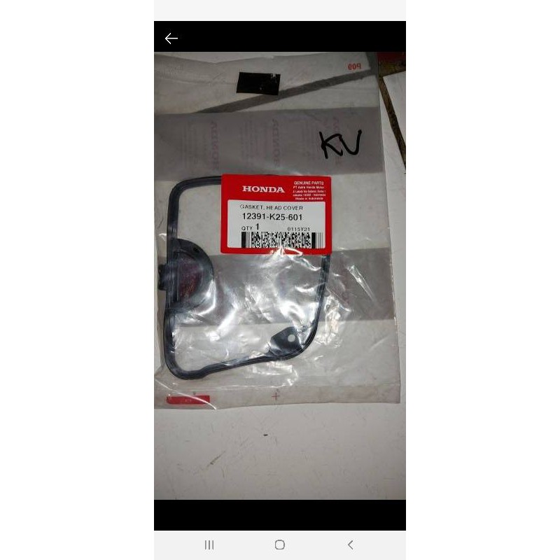 karet head honda beat fi 2013 original ahm kode 12391-k25-601