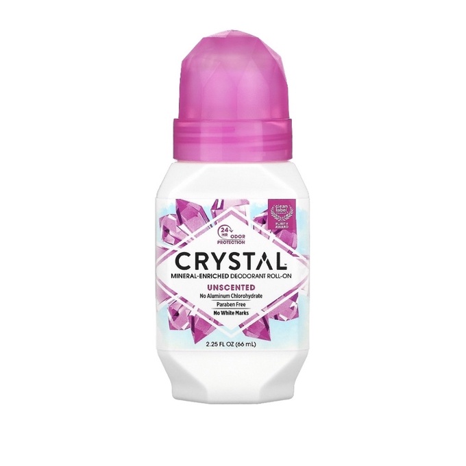 Jual Crystal deodorant deodoran mineral enriched roll on 2,25 fl oz 66 ...