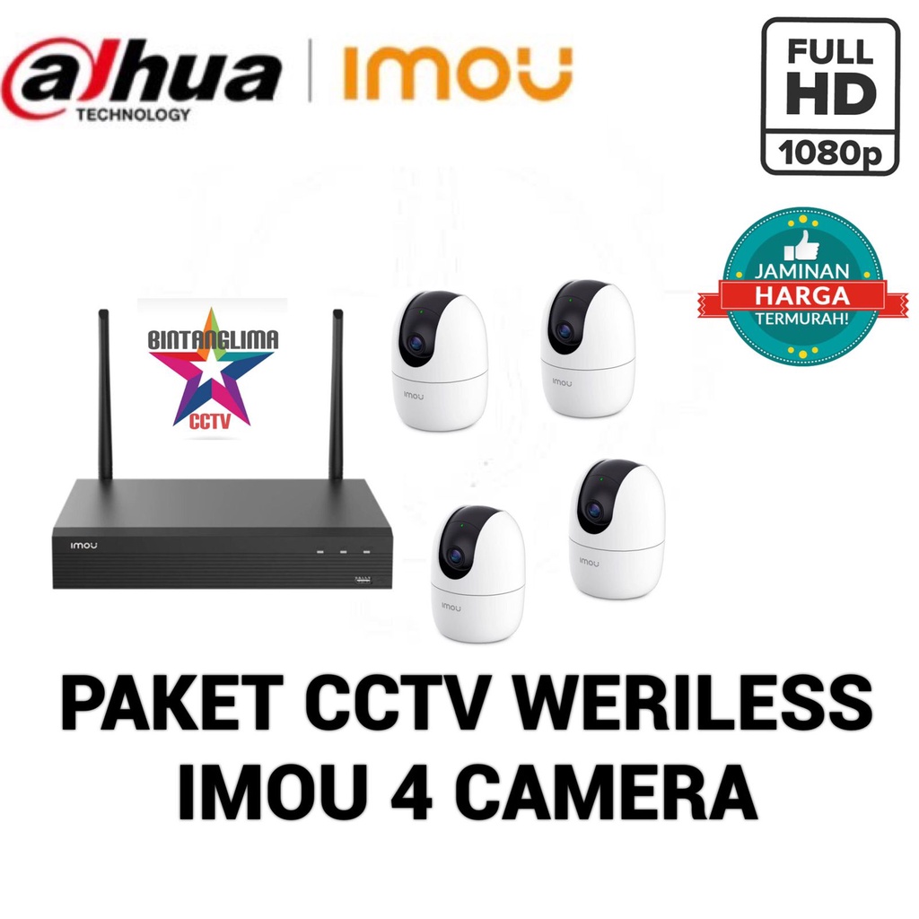 IMOU PAKET 4 camera WIRELESS