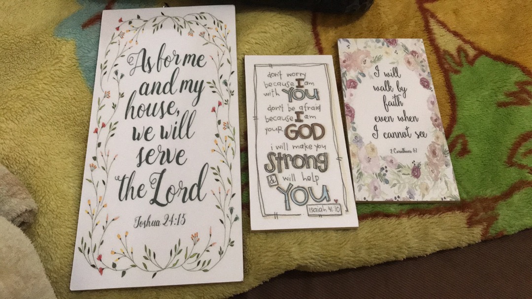 Hiasandinding/rohani/kristen/katolik/bibleverse/posterkayu