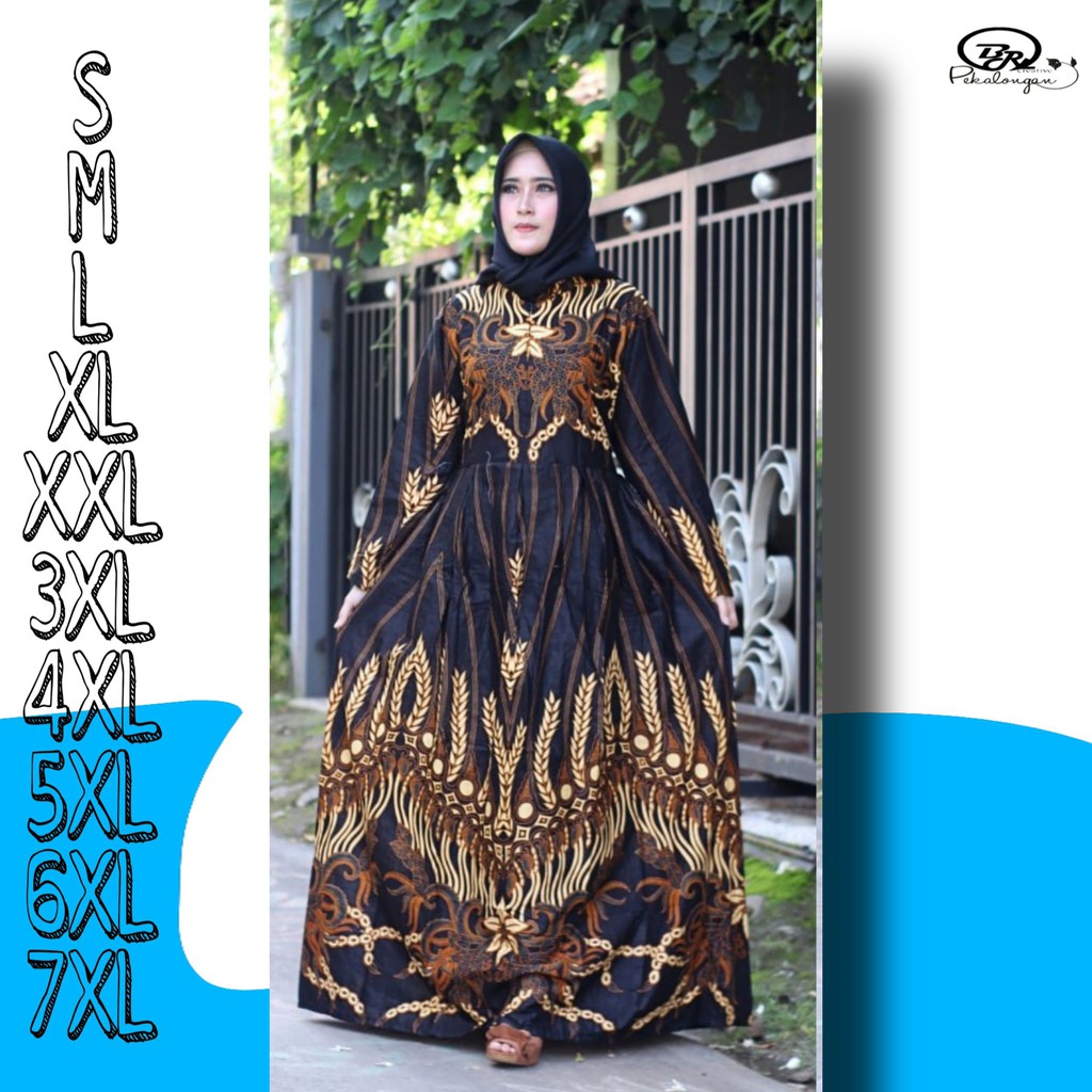 Jual Murah Gamis Batik Jumbo S M L Xl Xxl 3xl 4xl 5xl 6xl 7xl lWY3DXIKVpdD09