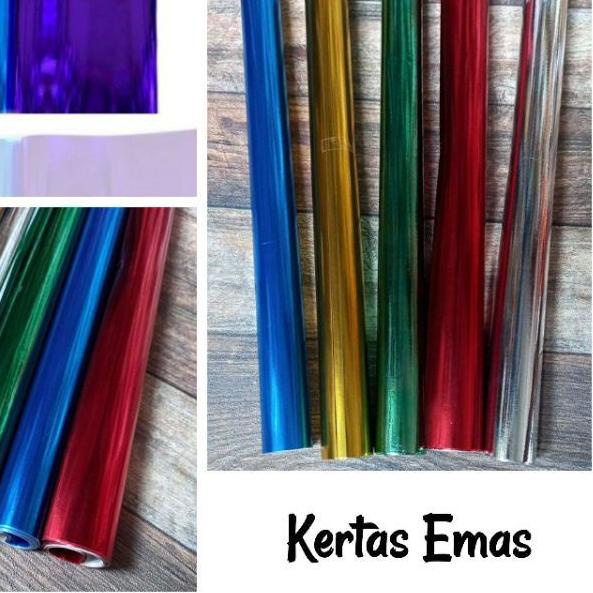 

Kertas sampul metalik/kertas mas ( 20 lembar )