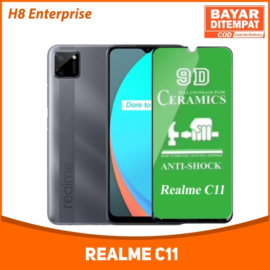 H8 Tempered Glass CERAMIC Full Cover BLUELIGHT ANTI RADIASI Anti Shock For Realme C11