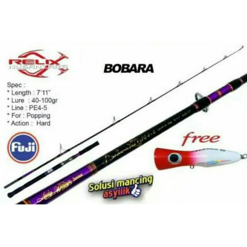 Rod Alat Pancing Murah Joran Relix Nusantara Bobara Pe 4-5
