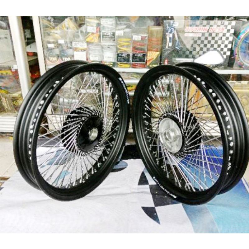 Velg jari jari seribu Grand Legenda GL 100 Honda win Supra paketan Velg jari seribu Rossi sama Rakit