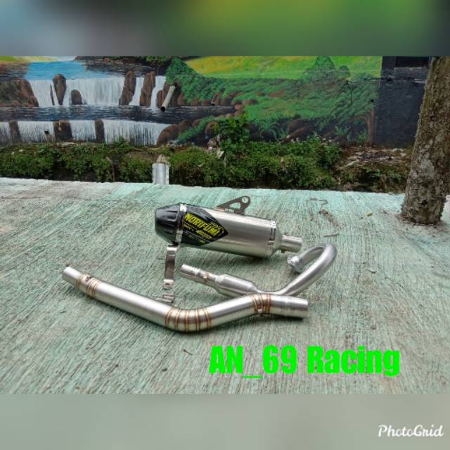 Knalpot WR 155 Norifumi Tintium / knalpot Norifumi titanium PNP untuk Yamaha WR 155
