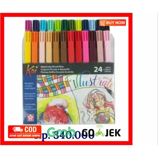 

(BISA COD) Sakura Koi Brush Pen Xbr 24 warna