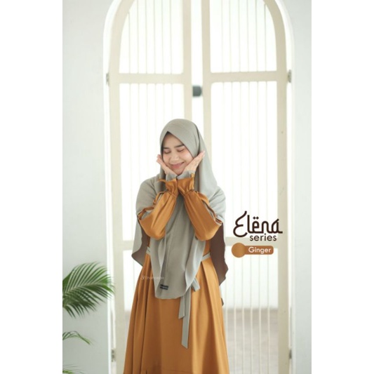 Set Gamis Syari Wanita Muslimah ELENA DRESS SERIES by SHALIHA LOOKS OFFICIAL
