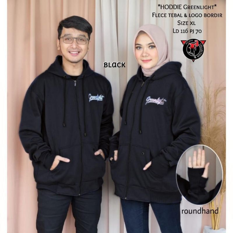 Hoodie Greenlight / Jaket Greenlight cowok / jaket greenlight cewek / jaket polos kekinian bisa COD