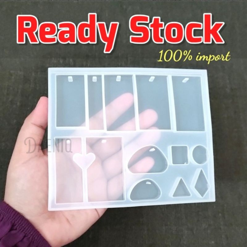 Cetakan resin bandul liontin/gantungan kunci DIY